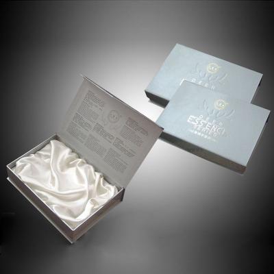 China Bio-degradable Hardcover flip box upscale gift box custom gift cosmetics color box small batch custom printing logo for sale