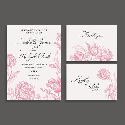 China Lable Wholesale OEM Folded Thank You Card Envelope Greeting Cards Blank Luxury Custom Happy Birthday Cards for sale
