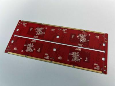 China Immersion Gold Surface Multilayer PCB Board with Red Solder Mask Color and 0.25OZ Copper Weight for sale