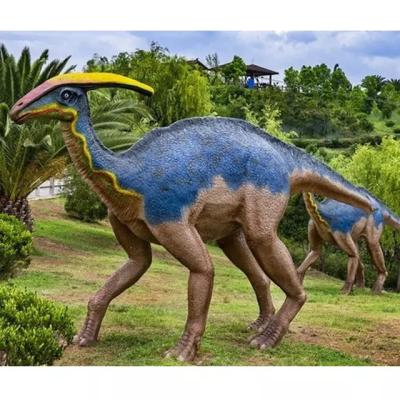 China Themapark Realistische Animatronic Dinosaurus Parasaurolophus met beweging en geluid Te koop