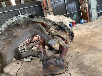 China Van de Dinosaurusanimatronics van het dinosauruspark 3D van de dilophosaurusrobot de Dinosaurusmodel Te koop