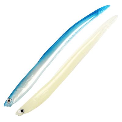 China Soft Plastic Baits Hot Sale 135mm/6.2g 3D Eye Fishing Lure Peace Eel Loach Bait Sea Fishing Soft Anchovy for sale