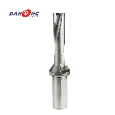 China New Products DAHONG High Quality CNC High Speed Steel Drills DFW190R4-WD25 4XD Drilling Machine Indexable U-Drill for sale