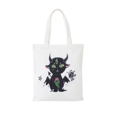 China Eco-friendly Wholesale Plain Custom Logo Eco Friendly Heavy Duty Canvas Cotton Tote Bag Reusable Shopping Bags for sale