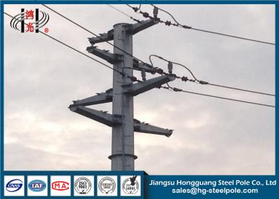 China Polygonal Angle Type Electric Transmission Line Steel Power Pole for Overhead Line Project for sale
