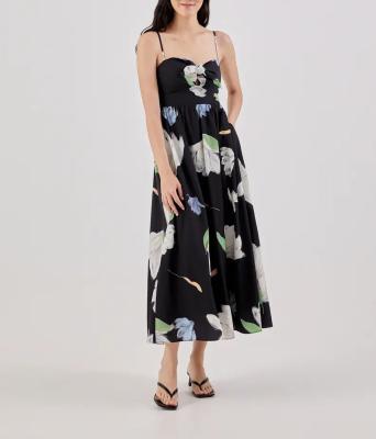 China Breathable Custom Made Midi Dress Casual Elegant Dresses Vestidos Para Mujer Elegante Padded Bow Front Off Shoulder Dress for sale