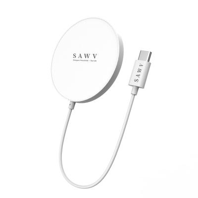 China Magnetic Mobile Phone Charger Mobile Phone Charger Palladium 15w Fast Charging Wireless Chargers for sale