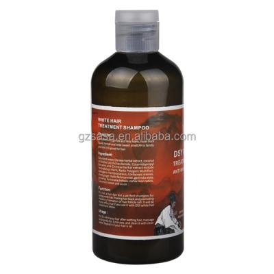 China 300ML DSY White Hair Renewal Treatment Black Hair Specific Natural Mild Herbal Hair Care Shampoo For Anti White Hair for sale