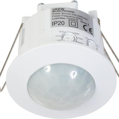 China AC110-240V Office Building AC110-240V Ceiling Light Body Infrared Auto Lamp Switch Lamp Detector Sensor Adjustable Light Sensitivity for sale