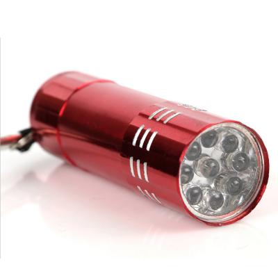 China 9pcs Led Light Batteries Not Included Tactical Portable Led Flashlight Wide Angle Led Flashlight 30 Lumen Led Mini Flashlight for sale