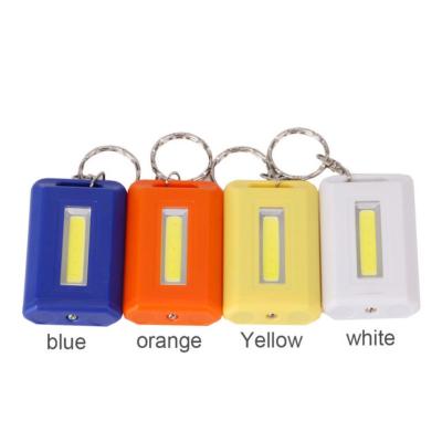 China 2*AAA Battery Mini Waterproof COB LED Flashlight Waterproof Mini Torch Emergency Key Chain Portable Light Flashlight For Night Camping Light for sale