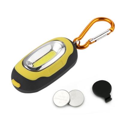 China Emergency Portable 2 in 1 Handy Mini LED Camping Torch Carabiner Head Chain Light Torch Portable Flashlight for sale