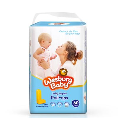 China China Manufacturer Best Quality Printed Promotional Disposable Absorption Baby Diapers Baby Breathable Pants for sale