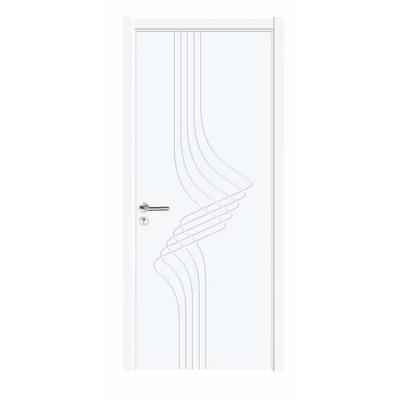 China Waterproof Primer White Wood Veneer PVC Melamine WPC ABS Doors Internal for sale