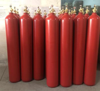China Nitrogen IG100 Argonite Gas Cylinders Fire Extinguishing System 80L 140L for sale