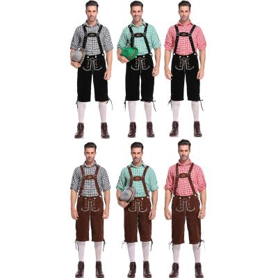 China Polyester Men Oktoberfest Costume Traditional German Bavarian Beer Outfit Carnival Outfit Fancy Festival Party Clothes for sale