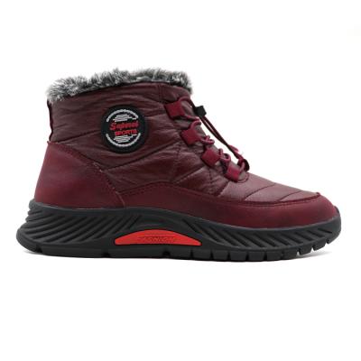 China Classic Round Walkshoes Snow Boots Lace Up Winter Shoes Warm Couples Outdoor Rise Shoes for sale