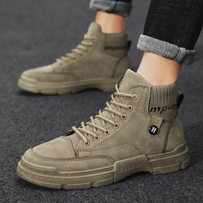 China Deodorization Men's Boots Autumn/Winter High Top Boots Retro Style Men Shoes Fashionable Shoes for sale