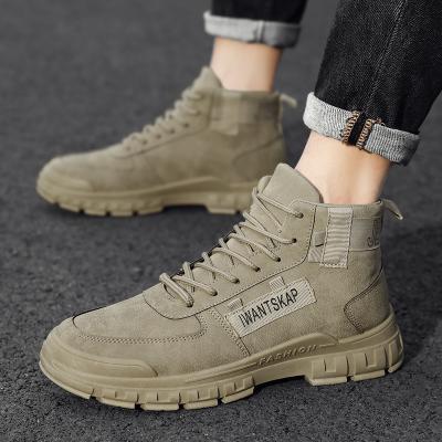 China New deodorization autumn winter ankle high men's Martin shoes rejects outdoor men's casual shoes for sale