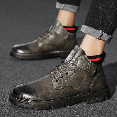 China Deodorization Winter Plus Velvet Cotton High Top Boots Shoes Tooling Boots Fashionable Shoes for sale