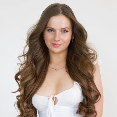 China Silky Straight Wave Superior Wholesale 100% human Hair Cuticle Aligned Hair light color 20 inch Seamless Clip In Hair Extensions for sale