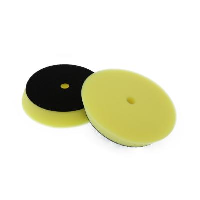 China DURABLE Nice design China yellow medium cutting pads car care products buffing foam pad 5inches for sale