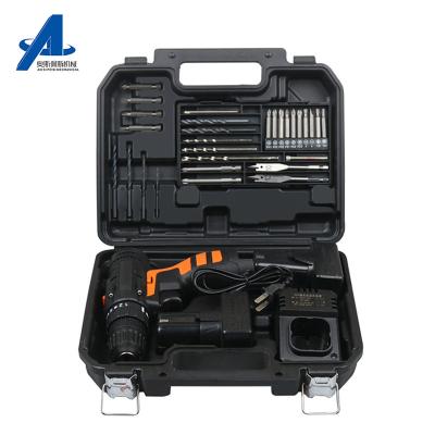 China 12V Household Battery Tool Kit Multifunctional Household Power Tools Drill Cordless Power Drill Polishing Sets for sale