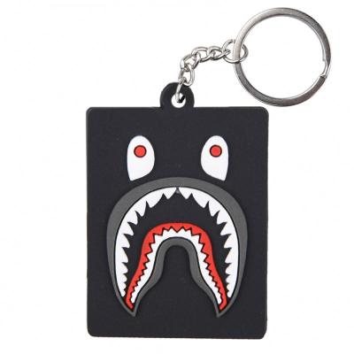 China Custom logo promotional key chain leather keychain custom grain carbon fiber texture metal car business rubber leather key chain for sale