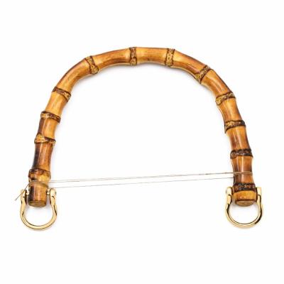 China Luggage Accessories Natural Bamboo Bag Handle For Women Semicircle for sale