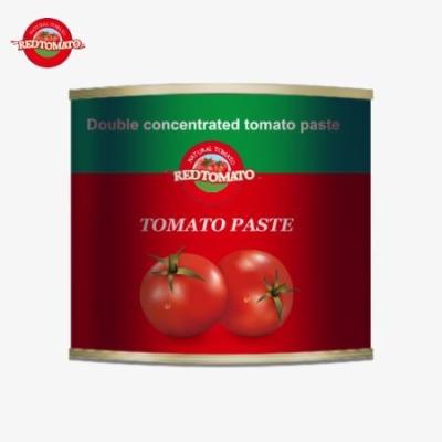 China 210 g ingeblikte tomatenpasta voldoet aan wereldwijd erkende normen voor voedselveiligheid, waaronder FDA ISO HACCP en BRC Te koop