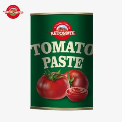 China 400 g ingeblikte tomatenpasta voldoet strikt aan de hoogste internationale normen voor voedselveiligheid Te koop