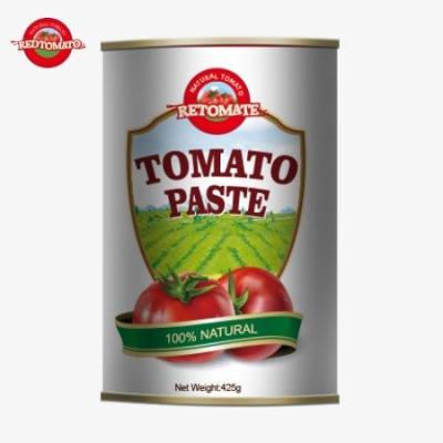China De 425 g tomatenpasta voldoet aan de wereldwijde normen van ISO HACCP BRC en FDA. Te koop