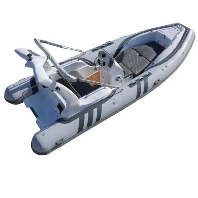 China Fiberglass 19 Feet RIB580 Fiberglass Fishing Boat Speed Boat Rescue Boat for sale