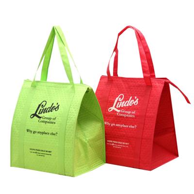 China Reusable And Durable Folding Insulated Grocery Bag Cooler Thermal Insulated Shopping Packaging For Frozen Food Hot Cold Carrying for sale