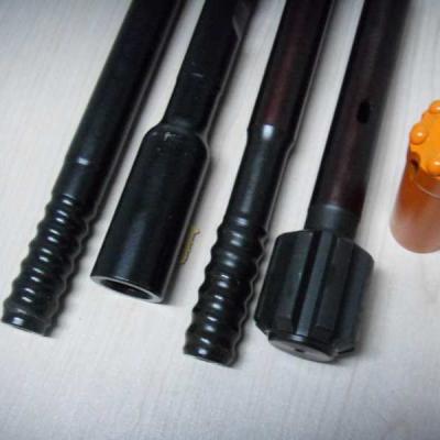 China Construction works T38 T45 T51 R32 R38 Threaded Extension Drill Rods For Tunneling Drilling for sale