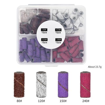 China Easy Apply Nail Drill Sanding Band Set Diameter Manicure Set Pedicure Small Nail Sanding Bands3.1mm Pnk Mandrel Nail Bit for sale