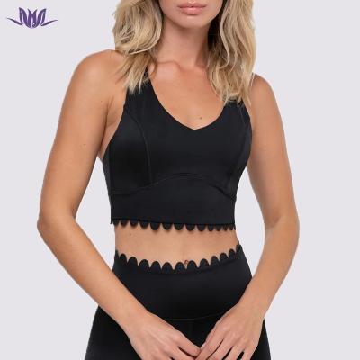 China 2022 Custom Rib Sleeveless Short Ladies Club Tank Tops Multi Colors Women O-neck Breathable Sexy Anti-UV Black Crop Tops Quick Dry for sale