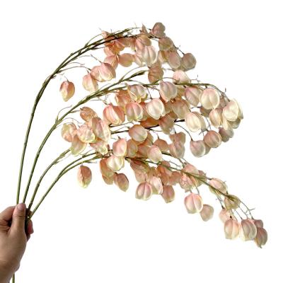 China Beautiful Colorful Artificial Physalis peruviana Silk flower lantern Factory wholesale flowers home decoration wedding Courtyard Outdoor Rose for sale