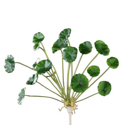 China Beautiful Colorful Artificial Green plants lotus leaf Factory wholesale Silk flowers home decoration wedding Outdoor Christmas ROSE Garden for sale