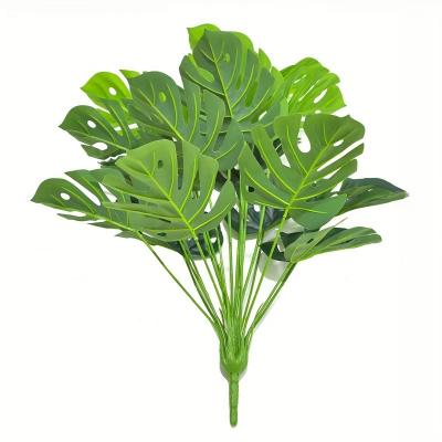 China Beautiful Colorful High quality Artificial Turtle backed bamboo tree leaf Green plants wedding Christmas DIY party Garden decoration for sale