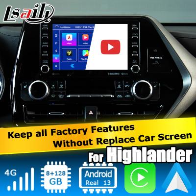 China Auto-Video-Schnittstelle drahtlose Carplay Android Auto Android 13 TOYOTA Highlander zu verkaufen