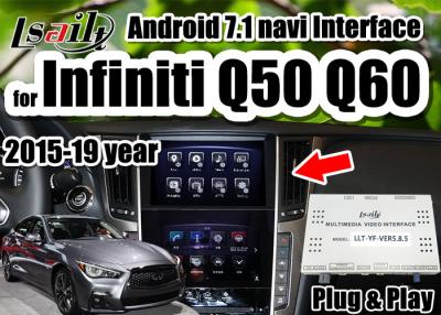 China Multimedia-Videoschnittstellenstützradioapparat Androids 7,1 carpaly/Android-Auto für Infiniti 2015-2019 Q50 Q60 zu verkaufen