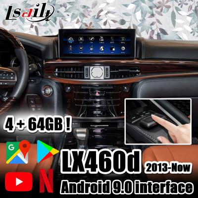 China 4+64GB Lexus Video Interface-6-kern PX6 de Bewerker werkt door bedieningshendel met NetFlix, YouTube, CarPlay voor LX460d LX570 Te koop