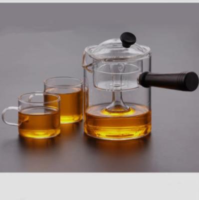 Chine Théière en verre vigoureuse ISO9001 inodore de verrerie résistante à la chaleur de -4 à 302 °F à vendre