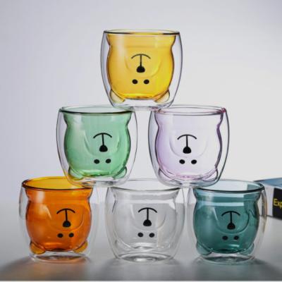 Chine Verrerie résistante à la chaleur en verre de double mur avec du CE 380ml de Cat Design à la mode à vendre