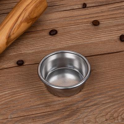 China Food Grade Sustainable Reusable Stainless Steel 54mm Coffee Filter Portafilter Bottomless Basket for sale