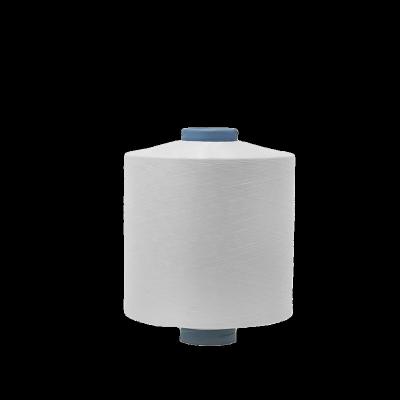 China Cahrmkey Wholesale Bright Polyester Yarn 100%Polyester Dty 150d 150/48 Anti-bacteria 150 dty Spun 30/1 Puffy Polyester Yarn DTY YARN for sale