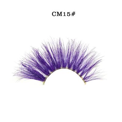 China Thick Chinese Supply Professional Art Eyelashes Color Minks For Cosmetics for sale