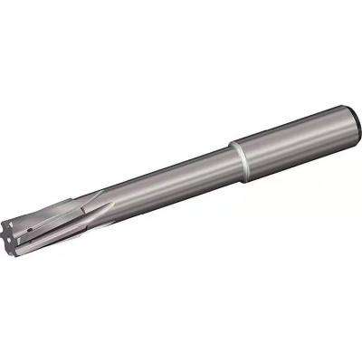 China Customized Tungsten Steel CNC Machines Helical Shank 4 Blind Hole 6 Straight Flute Solid Carbide Machine Reamer Bore for sale