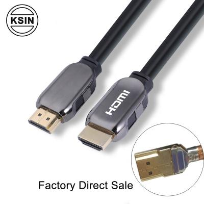 China For iPod Shell Hdmi 8K 60hz Premium High Speed Zinc Alloy Hdmi Cable With 48gbps 8K Hdmi Ethernet Cable for sale